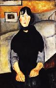 Amedeo Modigliani Young Woman of the People USA oil painting artist